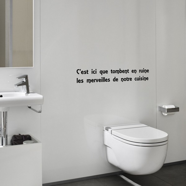 Exemple de stickers muraux: Tombent en ruine...